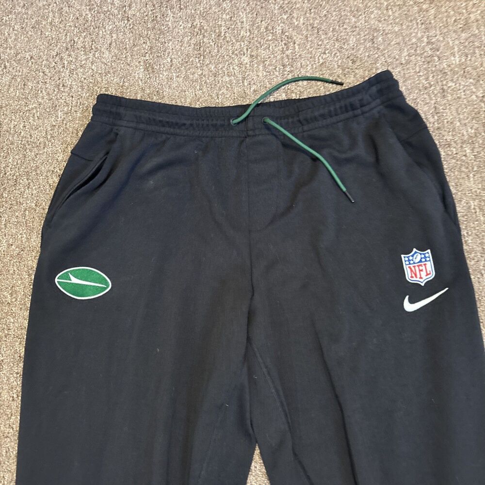 New York Jets XL Nike NFL On Field Dri-Fit Sweatpant Men's Black (#41 label) - Picture 4 of 11